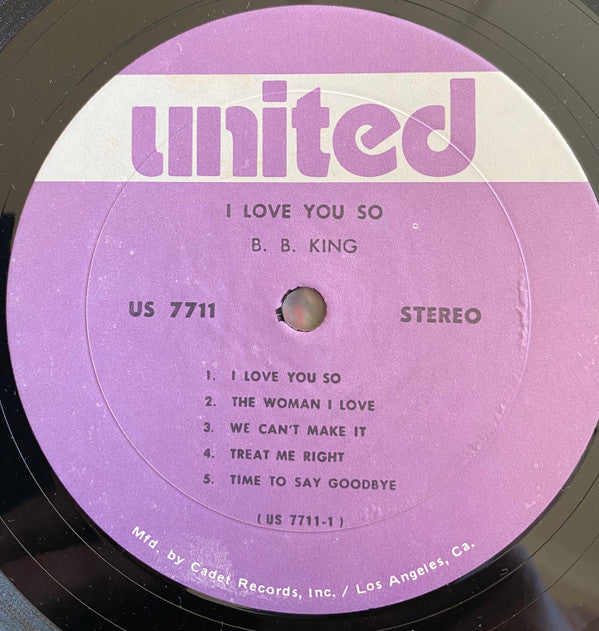 B.B. King - I Love You So