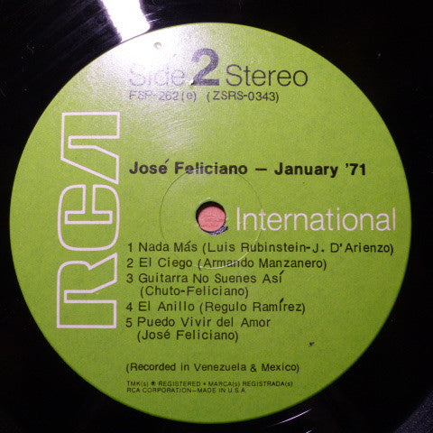 José Feliciano - January '71
