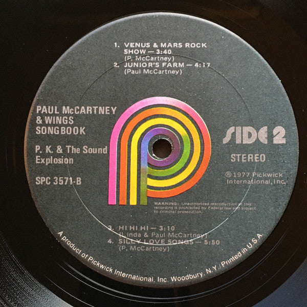 P.K. And The Sound Explosion - Paul McCartney And Wings Songbook