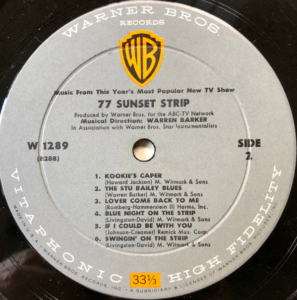 77 Sunset Strip (Music From This Year's Most Popular New TV Show)
