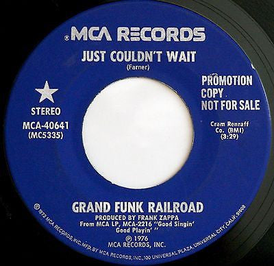Grand Funk Railroad - Just Couldn't Wait