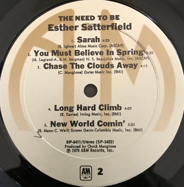 Esther Satterfield - The Need To Be