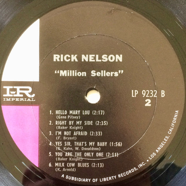 Ricky Nelson - Million Sellers