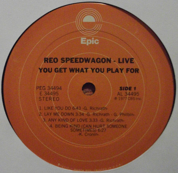 REO Speedwagon - You Get What You Play For