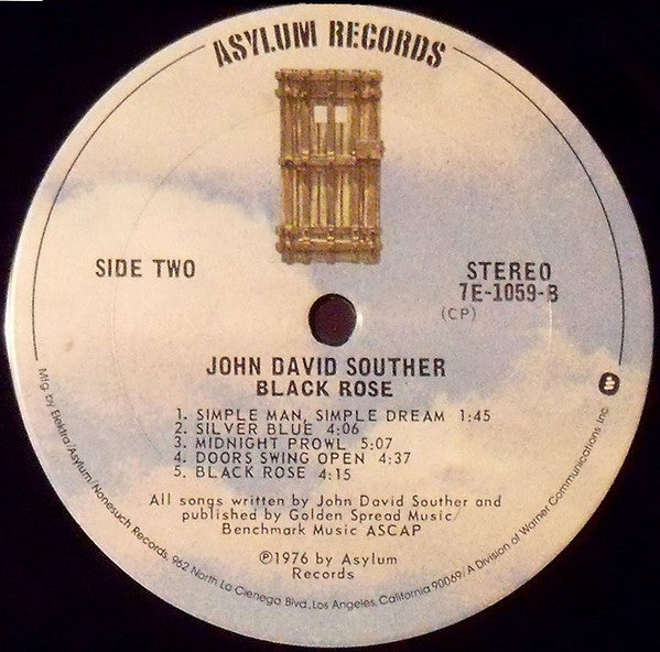 John David Souther - Black Rose
