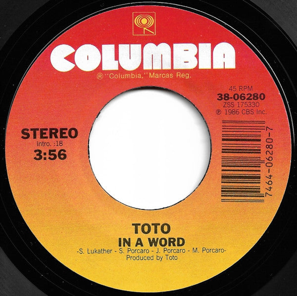 Toto - I'll Be Over You
