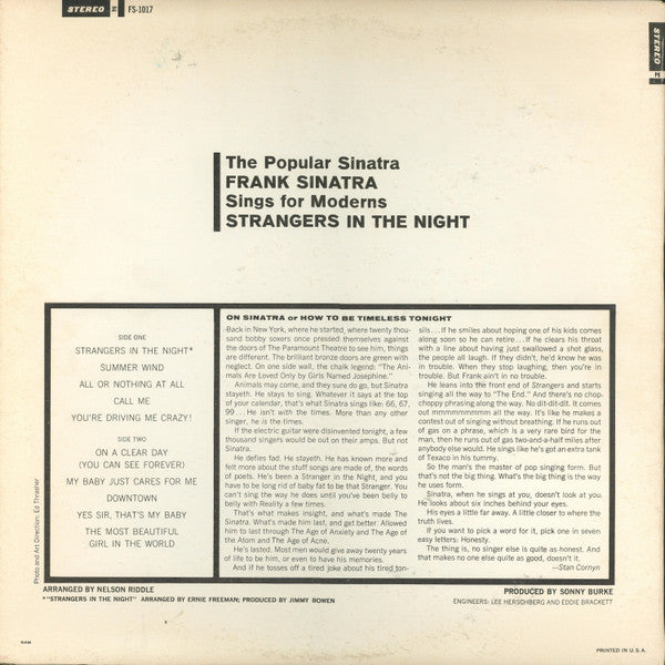 Frank Sinatra - Strangers In The Night