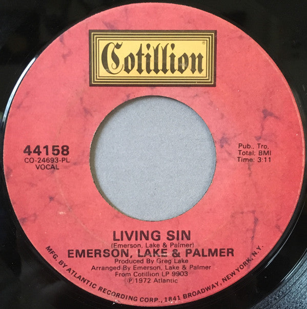Emerson, Lake & Palmer - From The Beginning / Living Sin