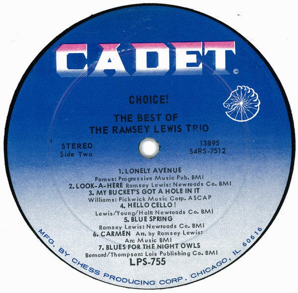 Ramsey Lewis Trio, The - Choice!: The Best Of The Ramsey Lewis Trio