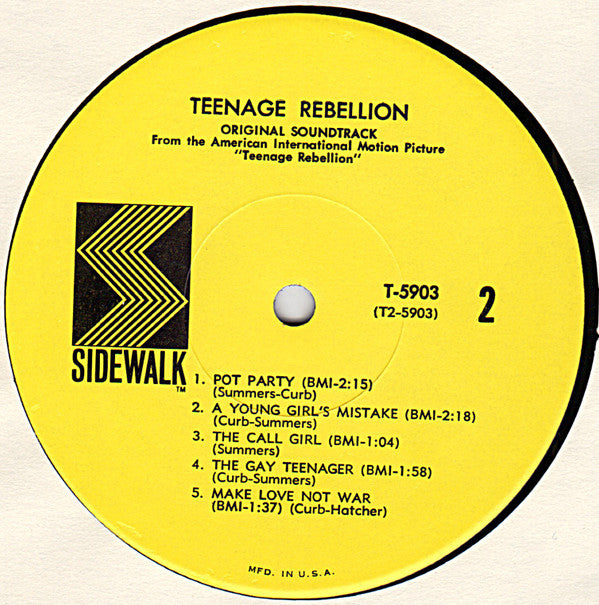 Bob Summers / Mike Curb - Teenage Rebellion