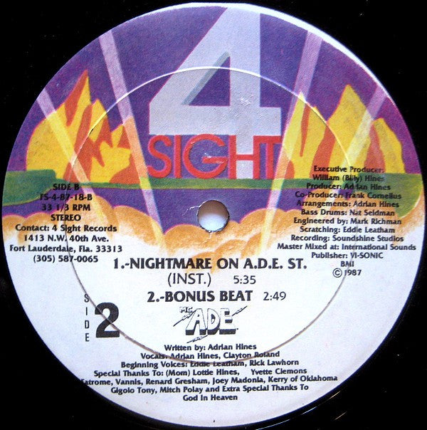 MC ADE - Nightmare On A.D.E. St.