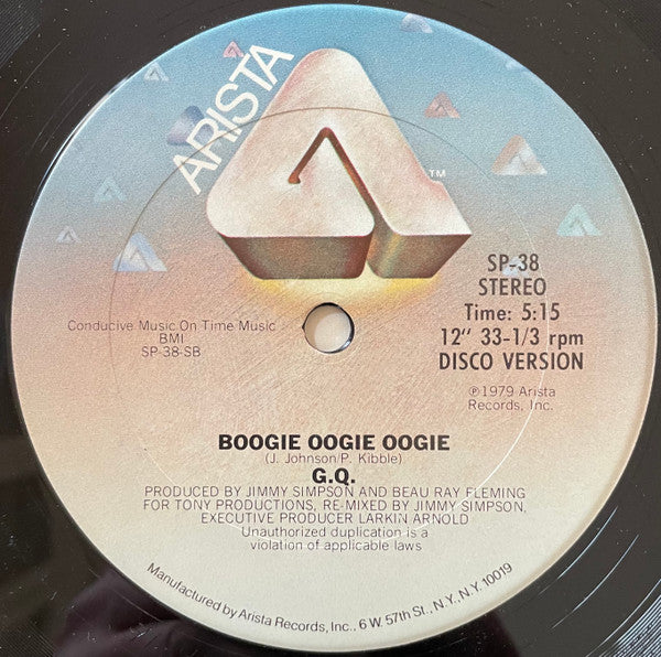 GQ - Disco Nights (Rock-Freak) / Boogie Oogie Oogie