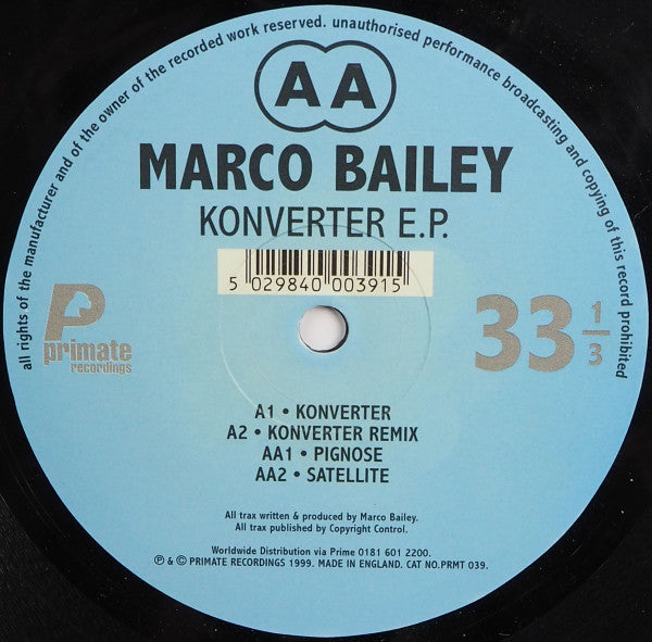 Marco Bailey - Konverter EP