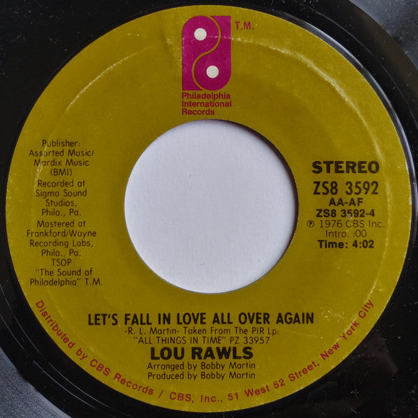 Lou Rawls - You'll Never Find Another Love Like Mine
