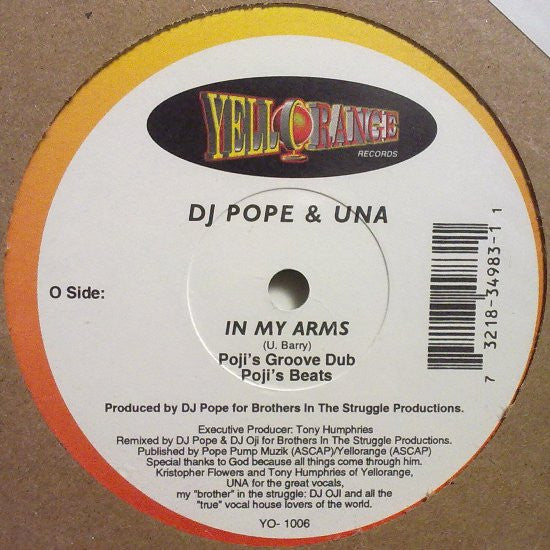 DJ Pope & Una - In My Arms