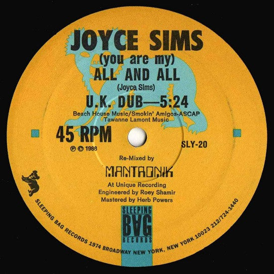 Joyce Sims - All And All (The U.K. Re-Mix)