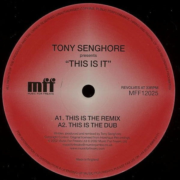 Tony Senghore - This Is It