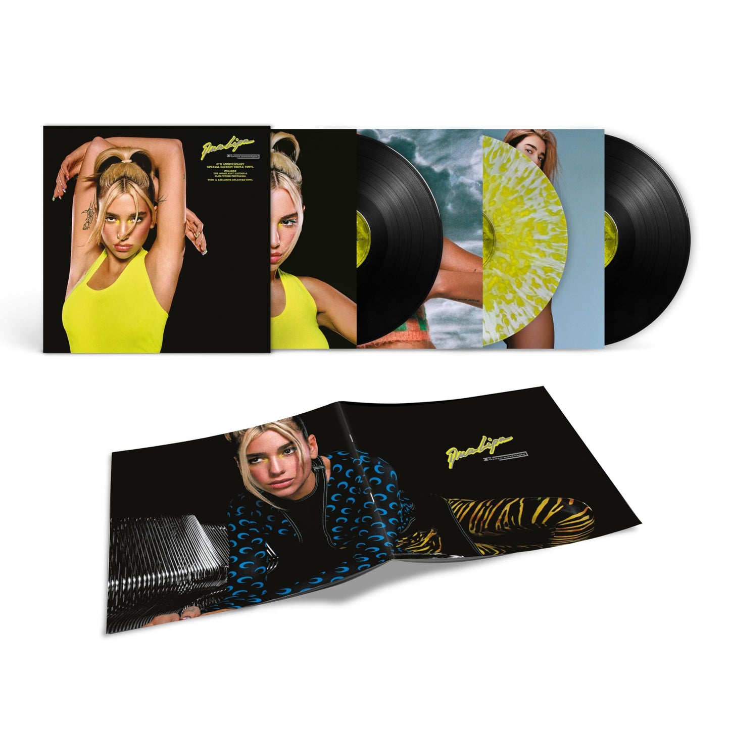 Dua Lipa - Future Nostalgia (3LP, 5th Anniversary, Clear w/ Yellow Splatter)
