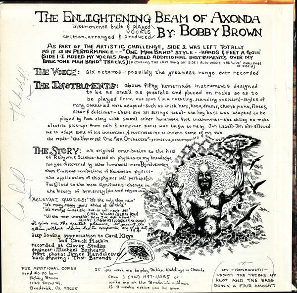 Bobby Brown (4) - The Enlightening Beam Of Axonda