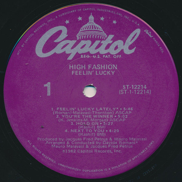 High Fashion - Feelin' Lucky