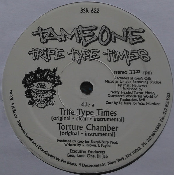 Tame One - Trife Type Times
