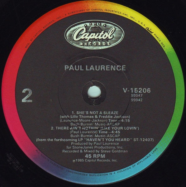Paul Laurence - She's Not A Sleaze