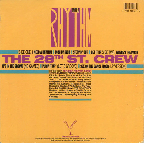 The 28th Street Crew - I Need A Rhythm