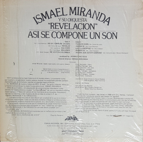 Ismael Miranda Y Su Orquesta Revelación - Asi Se Compone Un Son