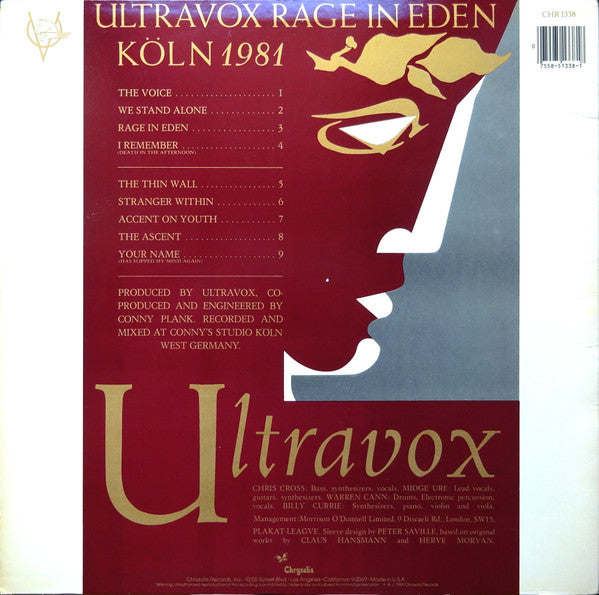 Ultravox - Rage In Eden