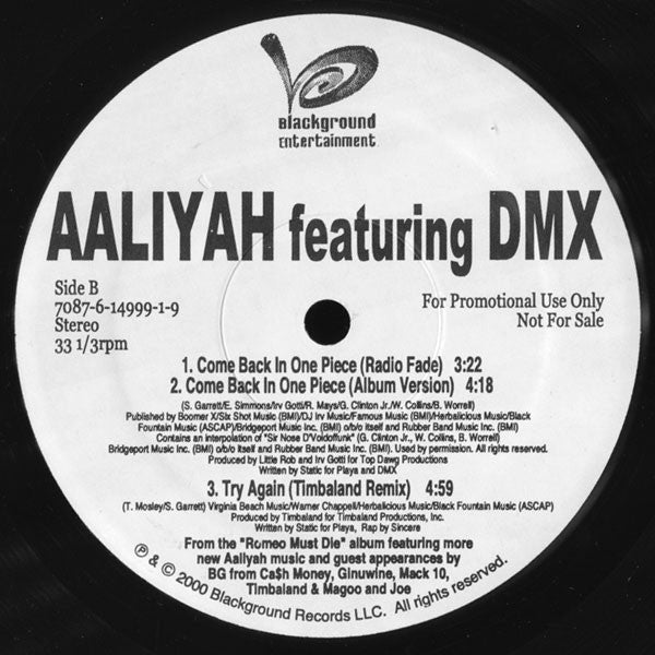 Aaliyah - Come Back In One Piece
