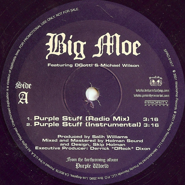 Big Moe - Purple Stuff b/w When I