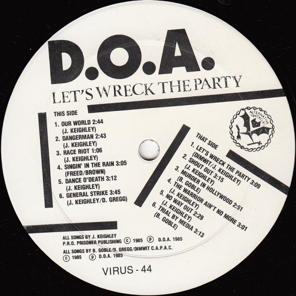D.O.A. - Let's Wreck The Party