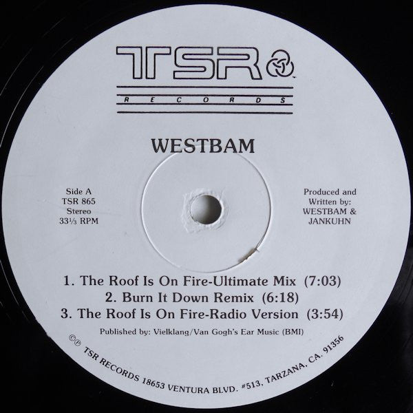 WestBam - The Roof Is On Fire / And Party