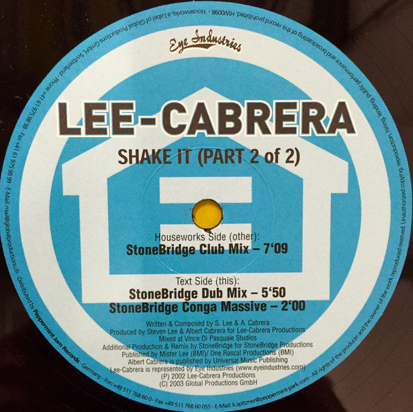 Lee-Cabrera - Shake It (Part 2 Of 2)