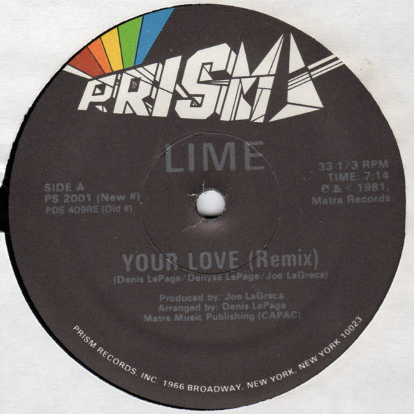 Lime (2) - Your Love (Remix) / Come And Get Your Love (Remix)