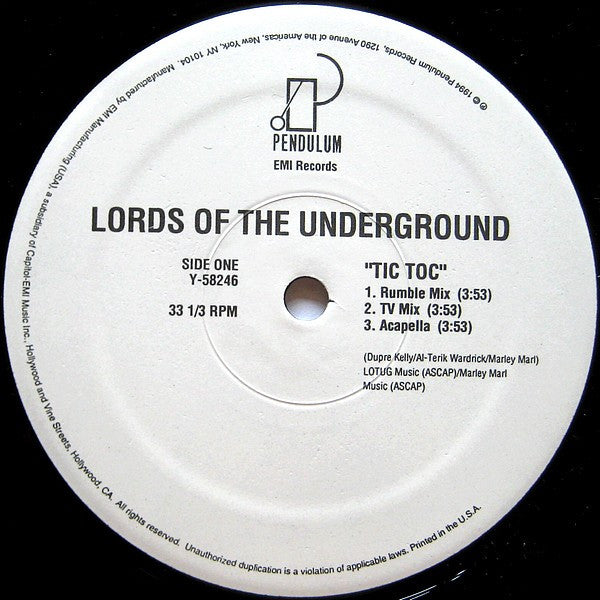 Lords Of The Underground - Tic Toc