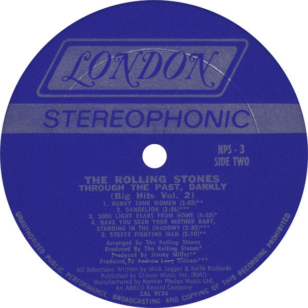 The Rolling Stones - Through The Past, Darkly (Big Hits Vol. 2)