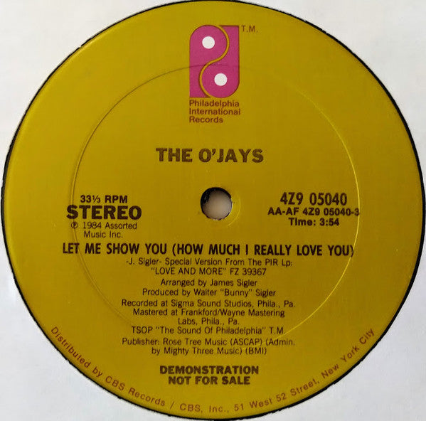 The O'Jays - Let Me Show You (How Much I Really Love You)