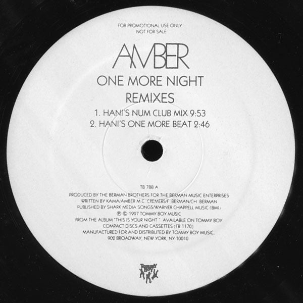 Amber - One More Night (Remixes)