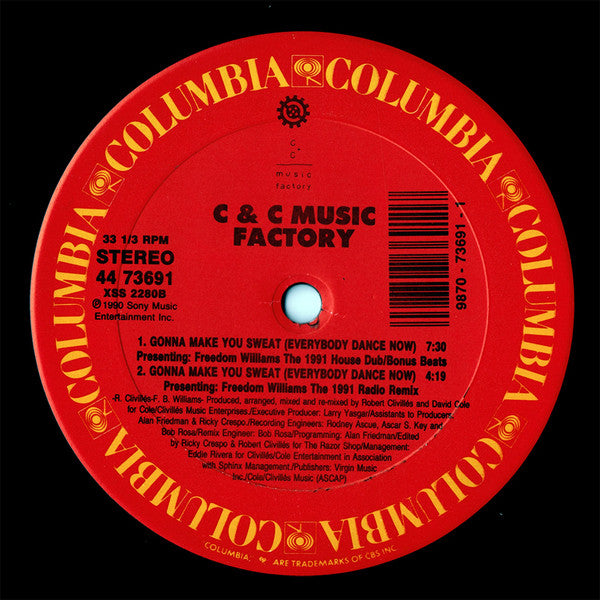 C + C Music Factory - Gonna Make You Sweat (Everybody Dance Now) (1991 Remix)