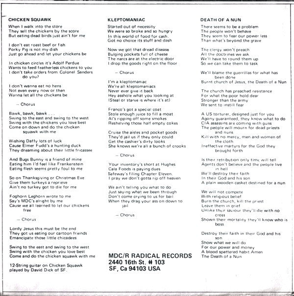 MDC - Millions Of Dead Children