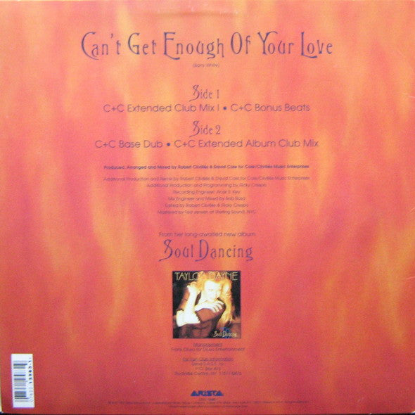 Taylor Dayne - Can't Get Enough Of Your Love