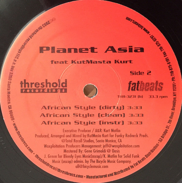 Planet Asia - Golden Age / African Style
