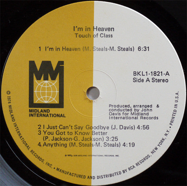 Touch Of Class - I'm In Heaven