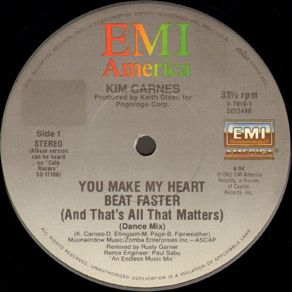 Kim Carnes - You Make My Heart Beat Faster (And That's All That Matters)