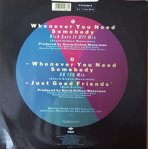 Rick Astley - Whenever You Need Somebody (Rick Sets It Off Mix)