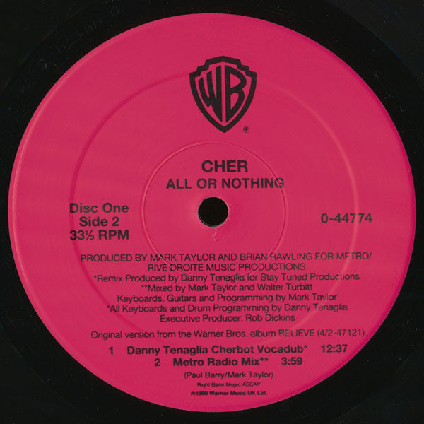 Cher - All Or Nothing / Dov'é L'Amore