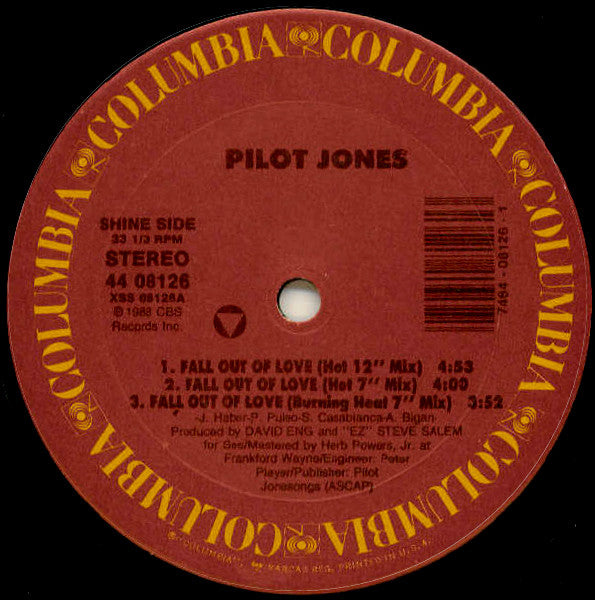Pilot Jones - Fall Out Of Love