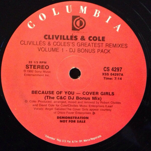 Clivillés & Cole's Greatest Remixes (Volume 1 - DJ Bonus Pack)