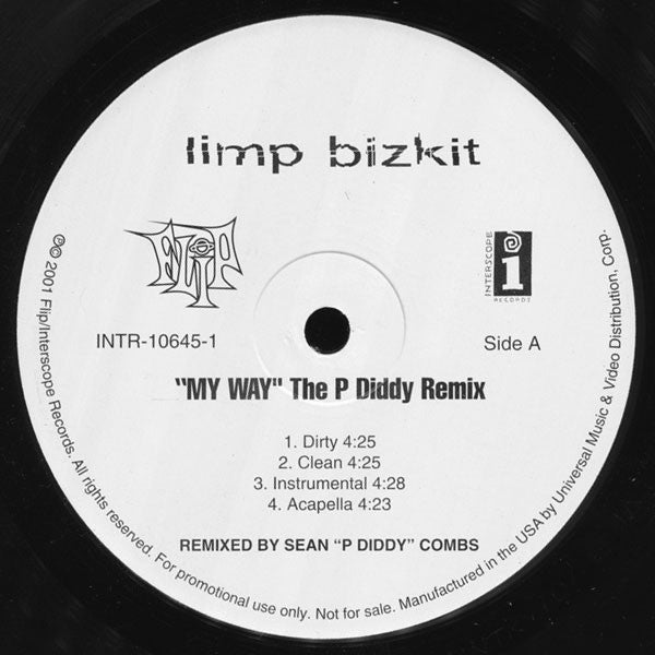 My Way (The P. Diddy Remix) / Getcha Groove On (Dirt Road Remix)